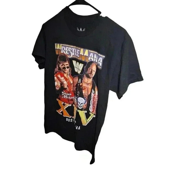Wrestle Mania 1998 t-shirt small black short sleeve stone cold Shawn Michael - Picture 2 of 6
